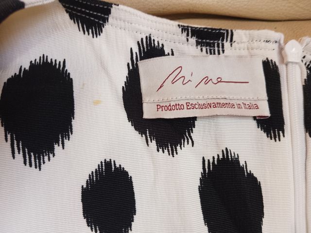 Vestitino Nina maculato bianco e nero 