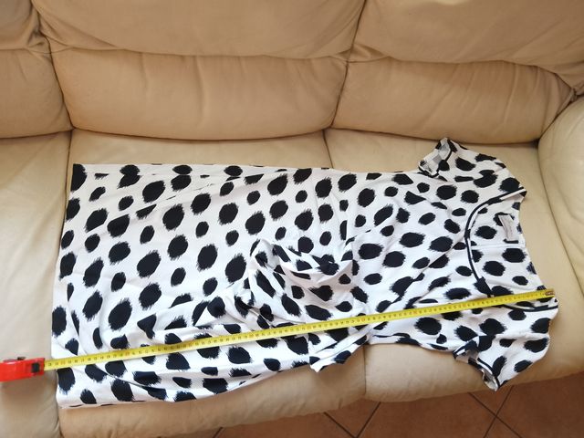 Vestitino Nina maculato bianco e nero 