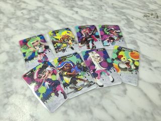 Cartas amiibo splaaton 2 y 3
