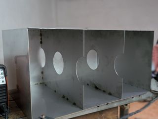 Depositos de aguas grises y claras,camper
