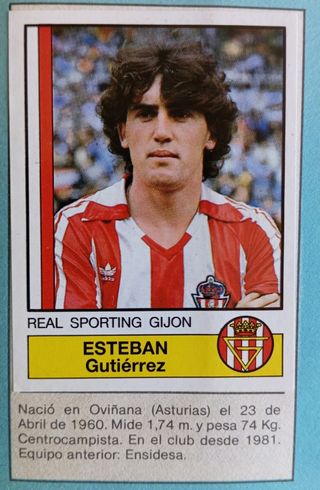 SPORTING DE GIJÓN CROMOS RECORTADOS 1982 1987