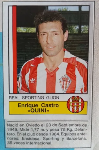 SPORTING DE GIJÓN CROMOS RECORTADOS 1982 1987