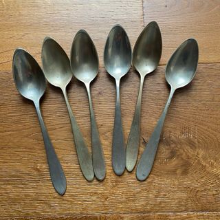 6 cucchiai in alpacca