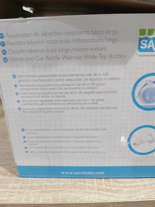 Calienta biberones para casa y coche