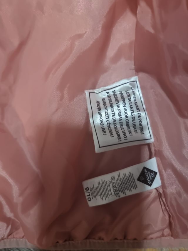 Chaquetón  niña rosa 9/10 años