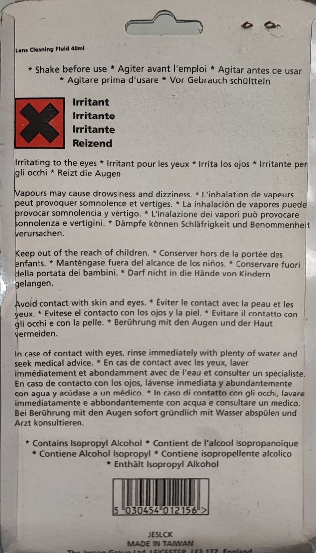 Kit limpieza de objetivos