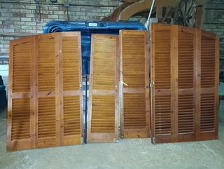 SOLO Porticones madera tipo venecianas