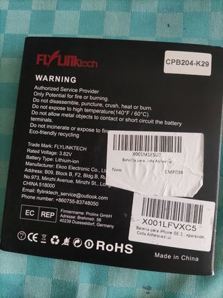 Batería iPhone SE 2a generación