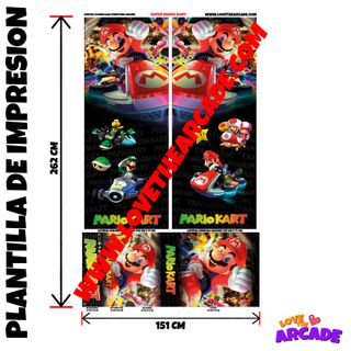 arcade modelo mario kart