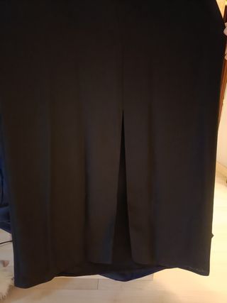 Vestido negro de fiesta espalda cruzada