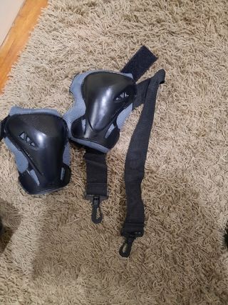 Patines de línea + rodilleras + coderas