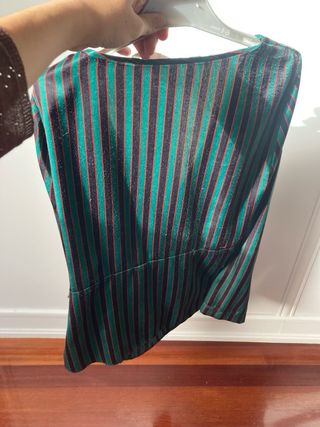 Blusa de zara  verde negra y burdeos talla L