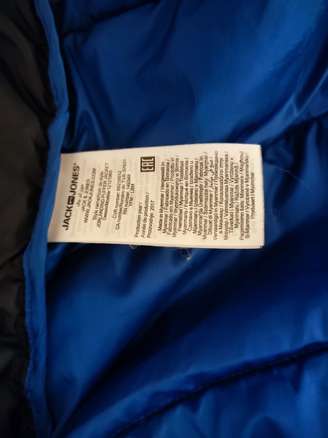 Chaqueta hombre Jack Jones talla XXL