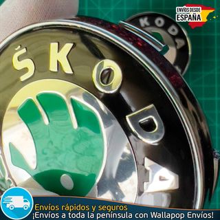 X4 Tapacubos Skoda 60mm Tapabujes Emblemas Llantas