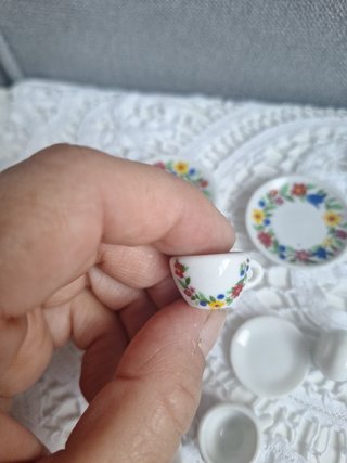 Juego porcelana alenana miniatura vintage