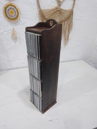 mueble porta CD's madera