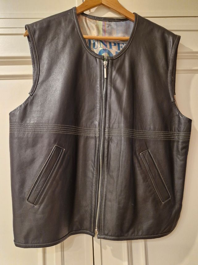 Golf, chaleco de piel