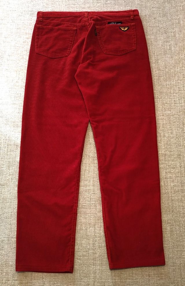 Pantalone Avirex in velluto rosso tg. 34