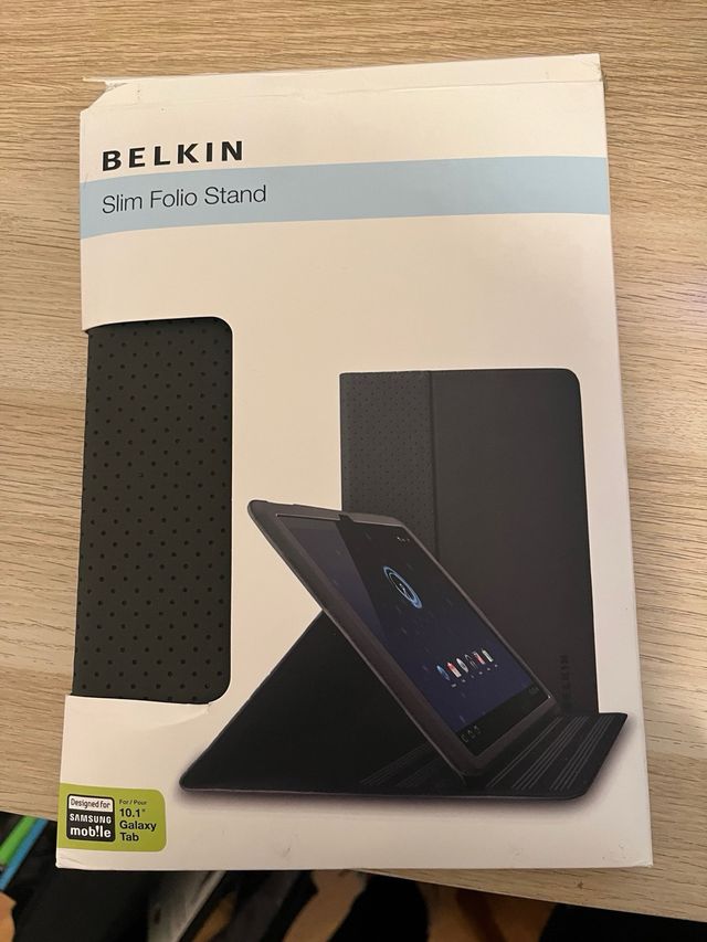 Belkin Samsung Galaxy Slim Folio Stand Case - Blac