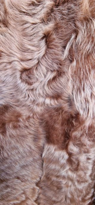 ABRIGO DE  KARAKUL MARRÓN CLARO