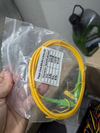 Cable óptico de red