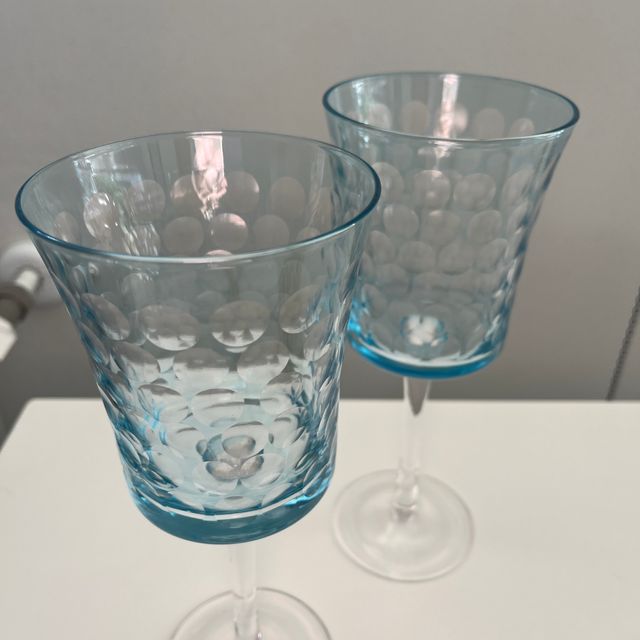 2 Copas de Coctel o Agua en Cristal