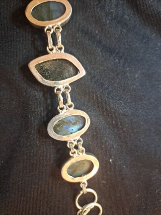 Braccialetto in argento e labradorite