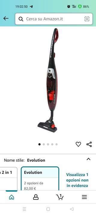 Aspirapolvere Evolution nuova