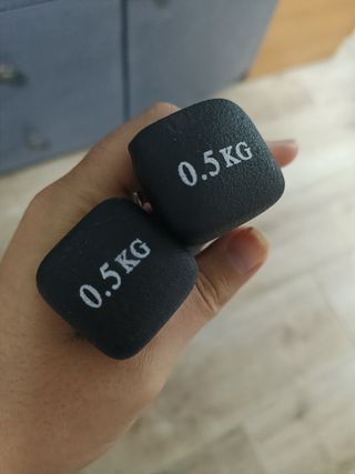 Dos mancuernas 0.5 kg