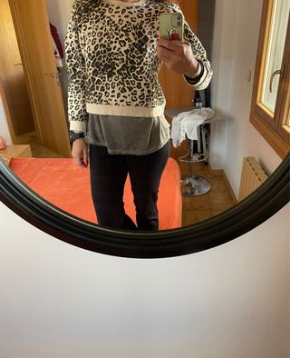 sudadera animal print leopardo