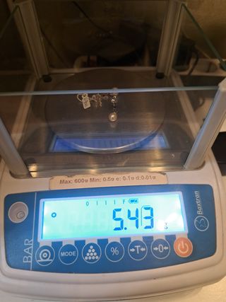 Pendientes Oro 18K con Diamantes y Perla Natural