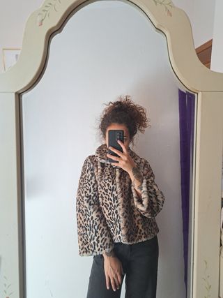 Pelliccia sintetica leopardata