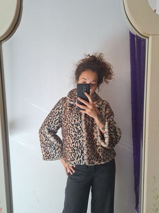 Pelliccia sintetica leopardata