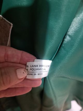 Abrigo Sra lana verde 