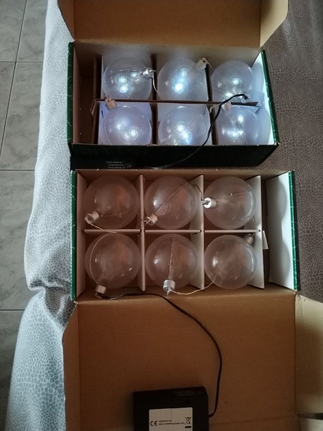 Addobbi natale sfere luminose led