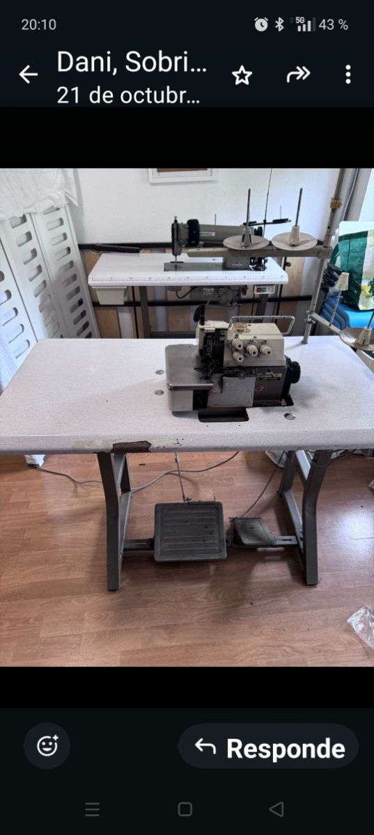 Maquina coser industrial