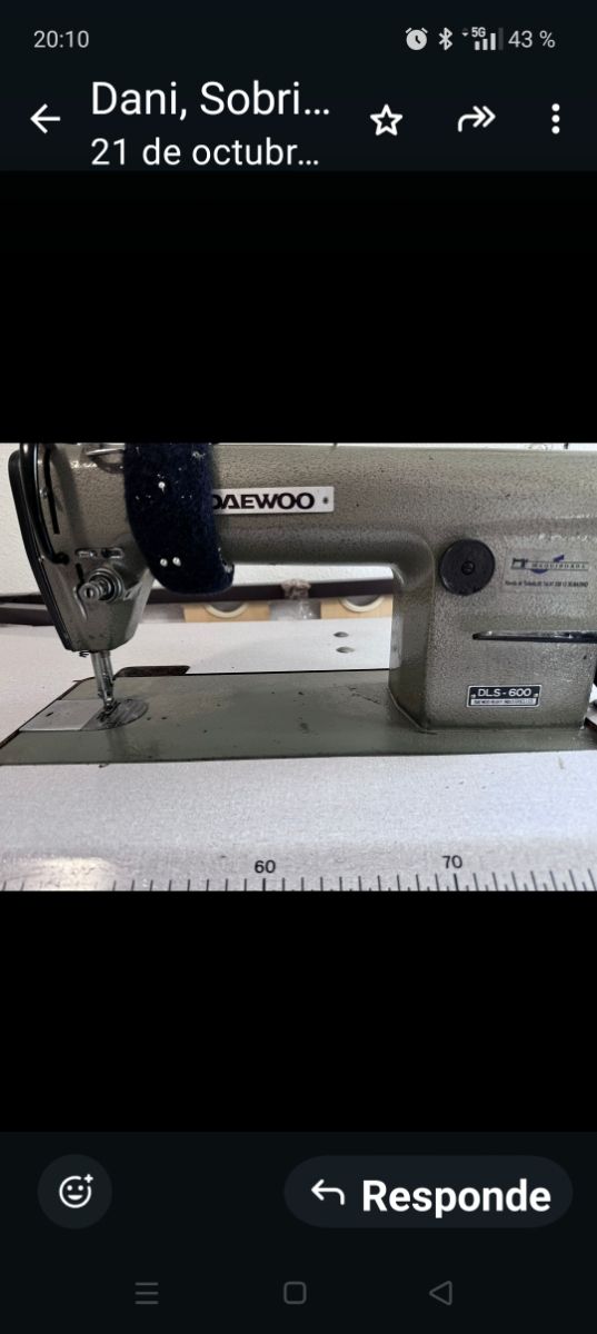 Maquina coser industrial