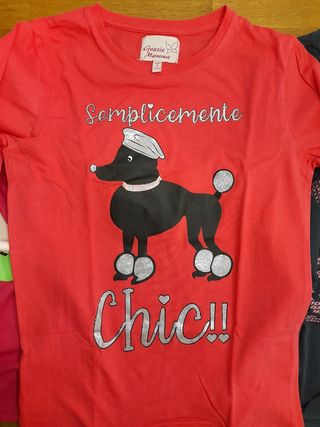 4 maglie bambina tg.134/140cm