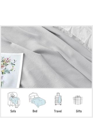 Colcha de cama 100% algodón premium 