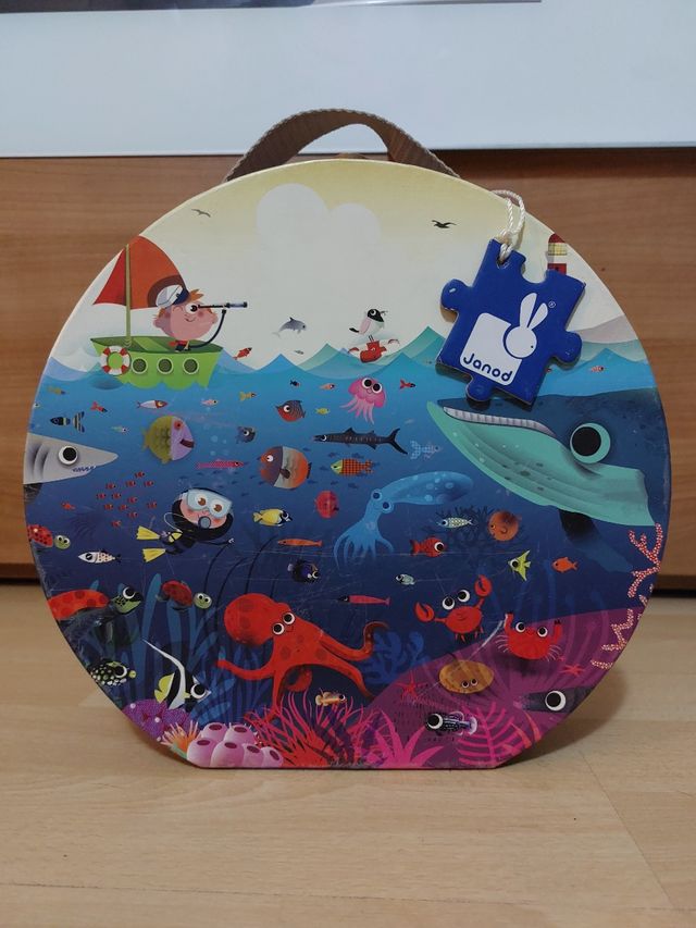 Puzle 100 piezas Janod mundo submarino