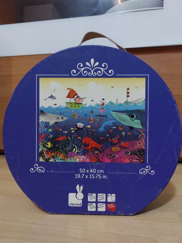 Puzle 100 piezas Janod mundo submarino