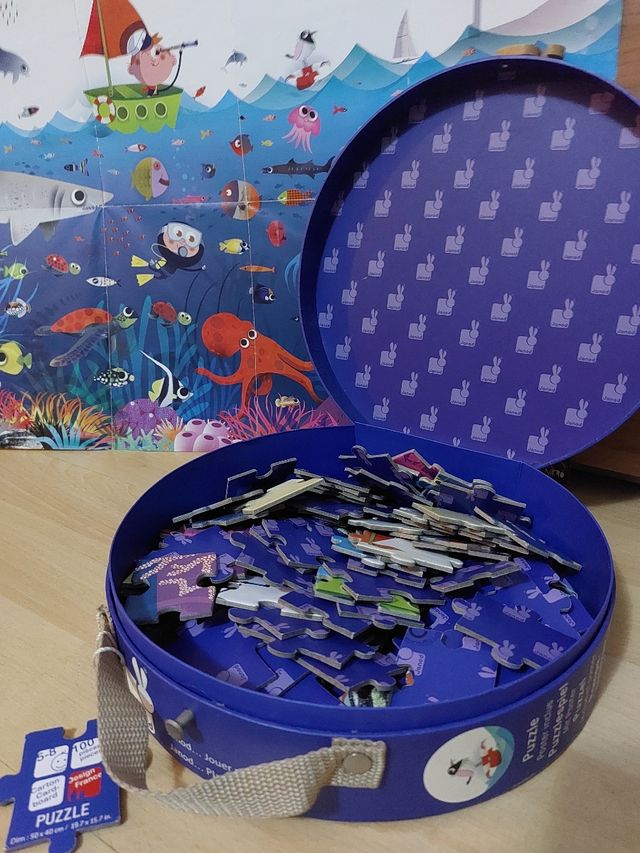 Puzle 100 piezas Janod mundo submarino