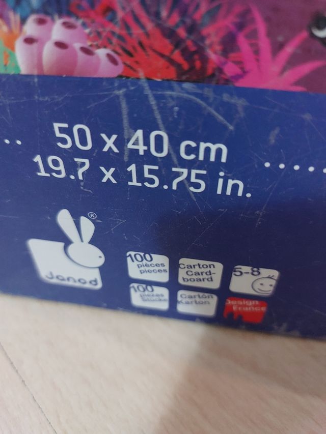 Puzle 100 piezas Janod mundo submarino