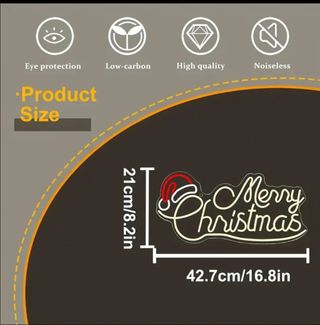 Lampada a led "MERRY CHRISTMAS"