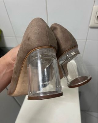 Zapatos de tacon de metracilato originales Zara