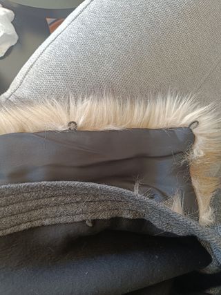 Abrigo gris Zara talla S