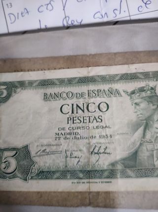 Billete 5 pesetas