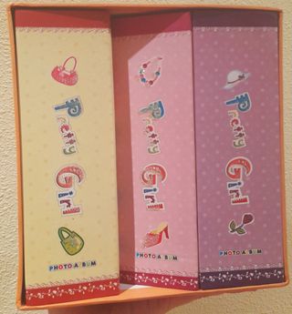 3 piezas. Álbum de fotos Pretty Girl.