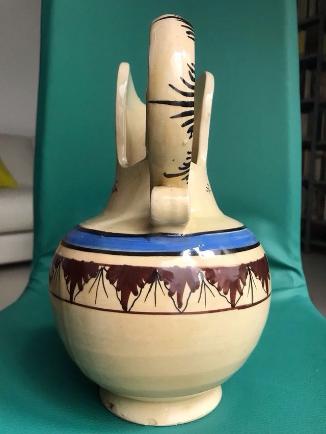 JARRÓN Y JARRA DE CERÁMICA