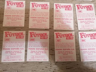 Lote cromos fútbol liga 92-93